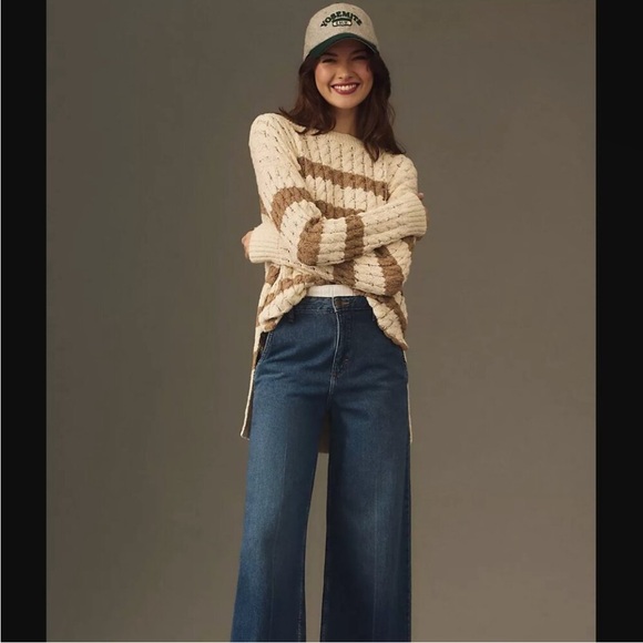 Anthropologie Pilcro Longline Stitch Sweater NWOT - Picture 6 of 7